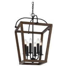 Sigrid 6 Light Iron Pendant